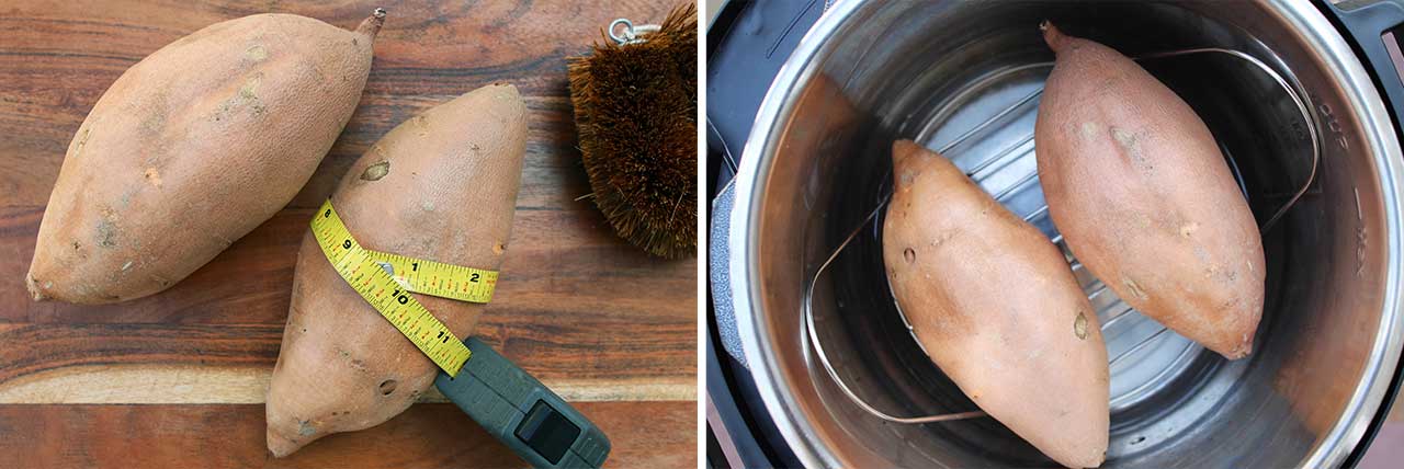Как запечь сладкий картофель (батат) в мультиварке Инстант Пот (Instant Pot) 